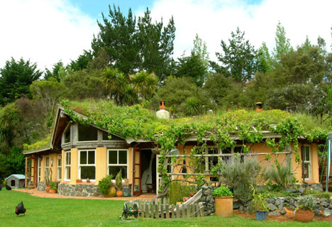 vegetal roof house